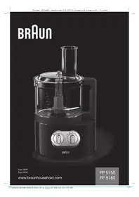Нұсқаулық BRAUN IDENTITYCOLLECTION FP 5160 3209 ас үй роботы