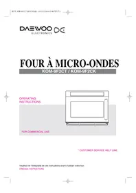 DAEWOO KOM-9F2CK - Four à micro-ondes