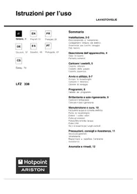 Návod Hotpoint Ariston LFZ 338 A IX HA Myčka na nádobí