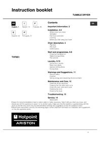 TVF651 Hotpoint Ariston