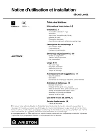Ale 700 cx Hotpoint Ariston