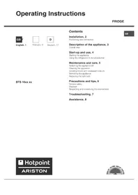 BTS16201 Hotpoint Ariston