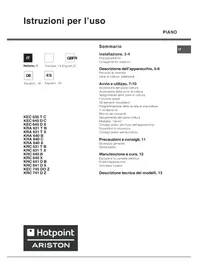 Bedienungsanleitung Hotpoint Ariston KEC 645 D C Herd