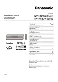 PANASONIC NV-HS830 - VCR