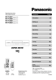 PANASONIC NV-FJ626 - VCR