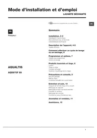 Notice Hotpoint Ariston AQD970F 69 EU Lave-linge