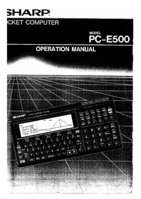 SHARP PCE500S - Calculatrice
