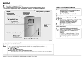 SIEMENS RDU50.2 - Thermostat