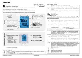 SIEMENS RDF300 - Thermostat