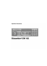 BLAUPUNKT Dusseldorf CM102 - Car radio