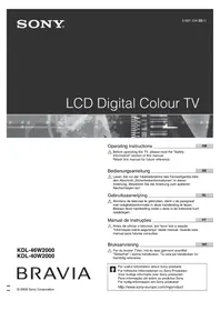 Bravia KDL-46W2000 SONY