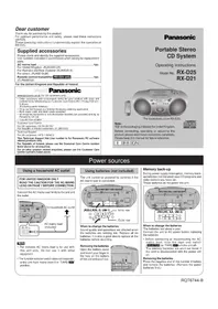 RX-D25EB PANASONIC