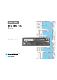 BLAUPUNKT TRC 2446 RDS - Car radio