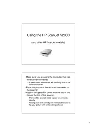 HP Scanjet 5200C - Scanner