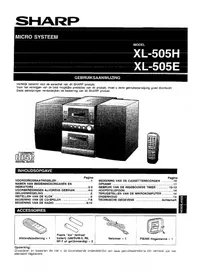 SHARP XL-505E - Système Hi-Fi