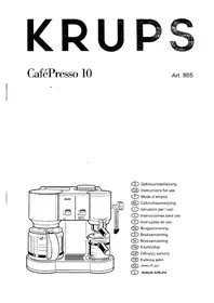 Notice KRUPS CAFEPRESSO 10 865 Machine à café