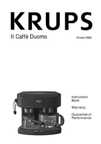 KRUPS Il Caffè Duomo 985 - Coffee machine
