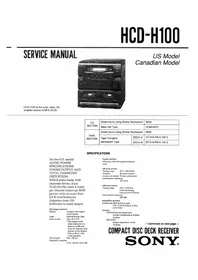 SONY HCD-H100 - Système home cinéma