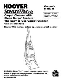 STEAMVAC HOOVER