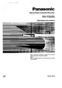 PANASONIC RX-FS430 - Magnétocassette