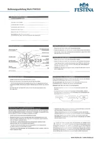 Notice FESTINA IFM0S00 Montre