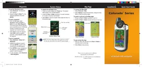 Notice GARMIN COLORADO 400 GPS