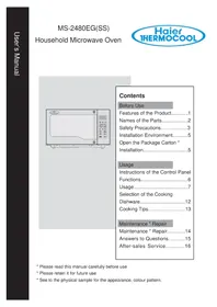 HAIER MS-2480EG - Microwave