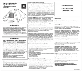 Manual Wood's EAGLE RIVER 10 Tent