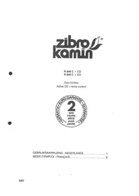 Notice ZIBRO R 845 C Poêle