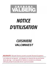 Notice VALBERG VALCM66EST Cuisinière