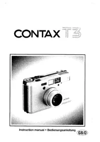 Notice CONTAX T3 Caméscope