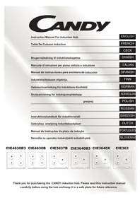 CANDY CIE3637B - Komfyr