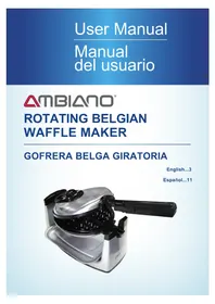 Ambiano Rotating Belgian Waffle Maker SW-087A - Gofrera