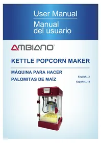 Ambiano Kettle Popcorn Maker L-PM250 - Maquina de palomitas