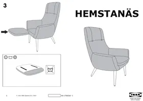 IKEA HEMSTANAS - Fauteuil