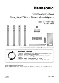 PANASONIC SC-BTT800 - Blu-ray player