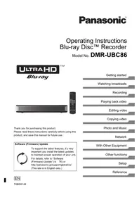 PANASONIC DMR-UBC86 - Blu-ray player