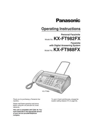 PANASONIC KX-FT988FX - Fax machine