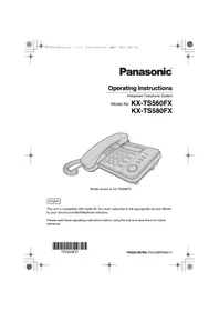 Návod PANASONIC KX-TS580FX1 Telefonní příslušenství