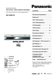 PANASONIC NV-VHD1B - VCR