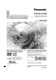 PANASONIC DVD-CP72 - DVD Recorder