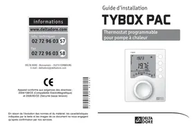 TYBOX PAC THERMOSTAT PROGRAMMABLE POUR POMPE A CHALEUR DELTA DORE