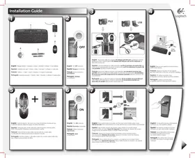 LOGITECH CORDLESS DESKTOP EX 110 - Clavier et souris sans fil