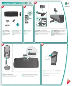 LOGITECH CORDLESS DESKTOP LX710 - Clavier et souris sans fil
