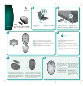 LOGITECH CORDLESS MINI OPTICAL MOUSE - Souris