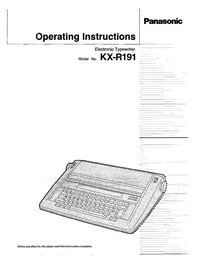 KX-R191 PANASONIC