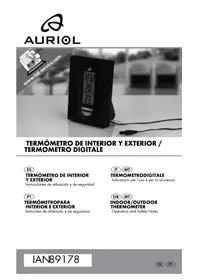Manual AURIOL IAN 89178 Estación meteorológica