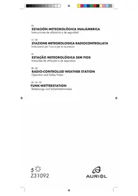 Manual AURIOL IAN 79210 Estación meteorológica