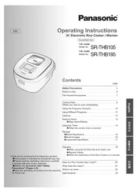 取扱説明書 PANASONIC SR-THB105 炊飯器