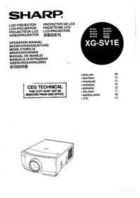SHARP XG-SV1E - Vidéoprojecteur